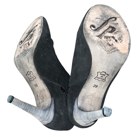 Free People Anthropologie ~ Art to Wear ~ Bl Fairfax Stiletto Ankle Boots - Picture 3 of 5